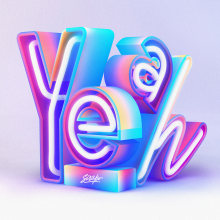 Yeah!!!. Un proyecto de Lettering, Lettering digital y Lettering 3D de Javi Bueno - 17.05.2022