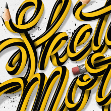 Sketch More. Un proyecto de Ilustración tradicional, Diseño gráfico, Lettering y Lettering digital de Javi Bueno - 17.05.2022