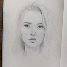 Mój projekt z kursu: Szkicowanie portretów: odkrywaj ludzką twarz. Esboçado, Desenho, Desenho de retrato, Desenho artístico, e Sketchbook projeto de Katarzyna Brodzińska - 19.05.2022