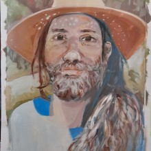 Mi proyecto del curso: Retrato artístico al óleo sobre papel. Artes plásticas, Pintura, Ilustração de retrato, e Pintura a óleo projeto de Emmanuel _ - 21.05.2022