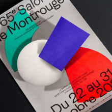 65e Salon de Montrouge. Graphic Design project by Camille Baudelaire - 05.23.2022