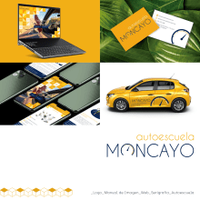 Autoescuela Moncayo. Un proyecto de Diseño, Br, ing e Identidad, Diseño gráfico, Serigrafía, Diseño Web, Desarrollo Web, Diseño de logotipos, CSS, HTML y JavaScript de Sonia Ortín Maluenda - 24.05.2022