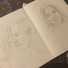 Mi proyecto del curso: Sketchbook de retrato: explora el rostro humano. Un proyecto de Bocetado, Dibujo, Dibujo de Retrato, Dibujo artístico y Sketchbook de Jhon Giraldo - 20.05.2022