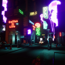 My project for course: Game Environment Design: Cyberpunk Scenes with Unreal Engine. 3D, Animation, Art Direction, 3D Animation, Video Games, Game Design, and Game Development project by ioannouvalentina - 05.26.2022