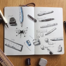 My project in The Art of Sketching: Transform Your Doodles into Art course. Illustration, Pencil Drawing, Drawing, and Sketchbook project by Jan den Haan - 10.06.2020