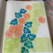 Garden. Ilustração tradicional, Pattern Design, Estampagem, Sketchbook, e Gravura projeto de esmereldasunset - 03.06.2022