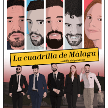 La cuadrilla de Málaga. Traditional illustration, and Digital Illustration project by Adrian Gonzalez - 06.06.2022