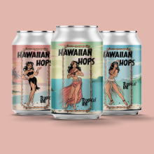 Hawaiian Hops. Un proyecto de Diseño e Ilustración tradicional de Elia Sánchez Martín - 07.06.2022