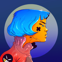 REDsistance Avatar Edition. Design, Illustration, and Character Design project by Gabriel Suchowolski · microbians - 12.07.2021