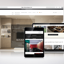 Página web para una empresa de diseño y construcción de interiores. Web Design project by El estudio de Coco - 06.13.2022