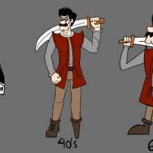 Mi proyecto del curso: Diseño de personajes retro para animación. Un proyecto de Animación, Animación 2D y Diseño de personajes 3D de Diego Suárez Carrión - 13.06.2022
