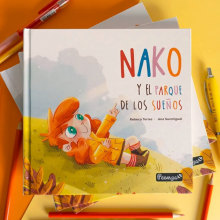 Cuento infantil ilustrado  Nako y el parque de los sueños. Ilustração tradicional, e Design de personagens projeto de Jessica Sanmiguel - 04.05.2021
