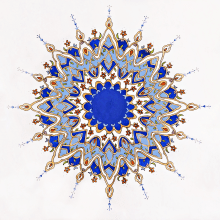 My project for course: Introduction to Islamic Art: Create Biomorphic Patterns. Un proyecto de Pintura, Pattern Design, Dibujo, Pintura a la acuarela e Ilustración con tinta de Mineke Reinders - 16.06.2022