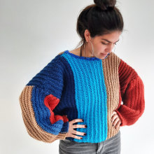Mi proyecto del curso: Crochet: crea prendas con una sola aguja. Un proyecto de Moda, Diseño de moda, Tejido, DIY, Crochet y Diseño textil de Gabiru Biru - 21.06.2022