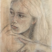 Renaissance-Style Portrait of Lisa . Arts, Crafts, Fine Arts, Drawing, and Portrait Illustration project by Florian Clemente - 06.22.2022