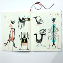 My project in Artist's Notebook: Explore Illustration Techniques course. Un proyecto de Diseño, Ilustración tradicional, Bellas Artes, Pintura, Creatividad, Creatividad con niños y Sketchbook de Nicola Rowsell - 23.10.2021