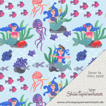 Mein Kursprojekt: Illustriertes Musterdesign. Un progetto di Design, Illustrazione tradizionale, Pattern design e Stampa di Silvia Stangl - 26.06.2022