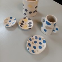 My project for course: Dyed Ceramics: Coloring Ceramic Paste. Accessor, Design, Arts, Crafts, Fine Arts, Decoration, Ceramics, and DIY project by ainoo - 06.26.2022