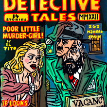 Detective Tales.. Traditional illustration, and Digital Illustration project by woodcutter Manero - 06.27.2022