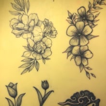 Mi proyecto del curso: Introducción a las técnicas del tatuaje. Un proyecto de Ilustración tradicional, Diseño de tatuajes e Ilustración botánica de Tairon Vasquez - 03.07.2022