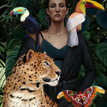 Tropical. Een project van Traditionele illustratie van Marina Domínguez Jiménez - 14.02.2022