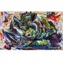 Rinoceronti. Un proyecto de Pintura y Pintura acrílica de Matteo Scanu - 07.07.2022