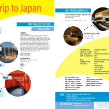 Diseño para folleto turístico de Japón. Un proyecto de Diseño, Publicidad, Diseño gráfico y Marketing de Luca Mendieta - 10.07.2022