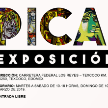 Flyer para una exposición de pintura. Design, Advertising, Graphic Design, and Marketing project by Luca Mendieta - 07.10.2022