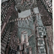 Caged-City. Un proyecto de Ilustración tradicional, Bellas Artes, Stor y telling de Melissa Allegories - 10.07.2022
