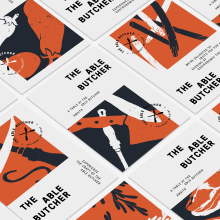 The Able Butcher. Un projet de Design , Illustration traditionnelle, Direction artistique, Br, ing et identité , et Création de logos de Run For The Hills - 14.07.2022