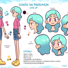 Citlalli: Creación de personajes manga. Un proyecto de Ilustración tradicional, Diseño de personajes, Cómic y Manga de Lía Yael Salas Tello - 13.07.2022