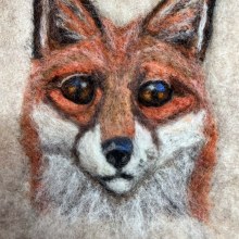 My project for course: Needle Felting: Paint Portraits with Wool. Arts, Crafts, Textile Illustration, Fiber Arts, Naturalistic Illustration, Needle Felting, and Textile Design project by haila.buskirk - 07.14.2022
