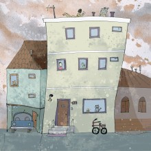 My project for course:  Imaginary Places: Draw, Paint, and Digitize on Photoshop. Sketching, Drawing, Digital Illustration, Children's Illustration, Architectural Illustration, and Narrative project by Thithi Johnson - 07.16.2022