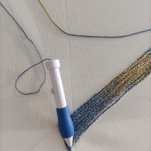 Mi proyecto del curso: Punch needle para el diseño de alfombras. Un proyecto de Diseño de complementos, Artesanía, Bordado, Decoración de interiores, Punch needle y Diseño textil de vsua54 - 19.07.2022