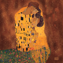 The kiss. Ilustração tradicional projeto de David Pavón Benítez - 20.07.2022