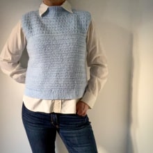 Mi proyecto del curso: Diseño de prendas a crochet: patronaje y escalado de tallas. Un proyecto de Moda, Diseño de moda, Tejido, Crochet y Diseño textil de Maria Briatore - 18.07.2022