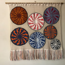 Meu projeto do curso: Tapestry circular: crie patterns e acessórios. Un proyecto de Diseño de complementos, Moda, Pattern Design, Tejido, DIY, Crochet y Diseño textil de Vera Rodrigues - 26.07.2022
