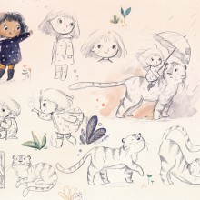 Children's Book Character Designs. Un proyecto de Ilustración tradicional, Sketchbook y Álbum ilustrado						 de Lucy Fleming - 28.07.2022