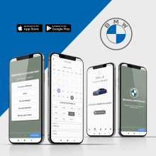 App BMW. Un proyecto de Diseño, Motion Graphics, UX / UI y Diseño de apps de Athos Online - 28.07.2022