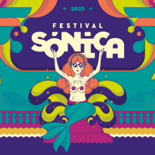 Festival Sónica 2022. Design, Illustration, Br, ing, Identit, and Graphic Design project by Artídoto Estudio - 08.01.2022
