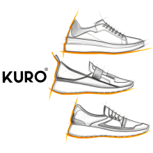 KURO. Design, Traditional illustration, Product Design, Shoe Design, and Sketching project by BATTASSI - 08.10.2022