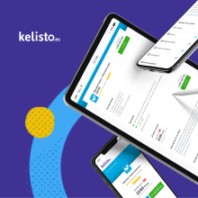 Propuesta Restyling Kelisto.es Ein Projekt aus dem Bereich Design, Webdesign und Icon-Design von Grethel Balladares - 05.04.2021