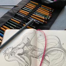 Il mio progetto del corso: Sketchbook fantastico: disegna personaggi con l'immaginazione. Un proyecto de Ilustración tradicional, Creatividad, Dibujo y Sketchbook de Alessandro Paderi - 21.08.2022