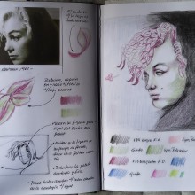 Marilyn Monroe. Traditional illustration, Pencil Drawing, Portrait Illustration, Portrait Drawing, Artistic Drawing, and Colored Pencil Drawing project by Ana Maria Aranda - 07.30.2022
