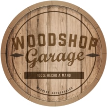 WOODSHOP Garage. Un proyecto de Diseño, Diseño gráfico, Naming y Diseño de logotipos de Nicolas Gallegos - 15.05.2021