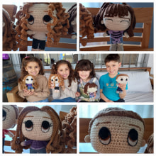 Mi proyecto del curso: Amigurumis: personas tejidas a crochet. Un proyecto de Artesanía, Diseño de juguetes, Tejido, Crochet, Amigurumi y Diseño textil de Vanesa Giovanini - 21.08.2022