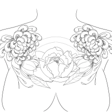 My project for course: Botanical Tattoo Design with Procreate. Ilustração tradicional, Ilustração digital, Desenho de tatuagens e Ilustração botânica projeto de Alexandra Carmo - 10.09.2022