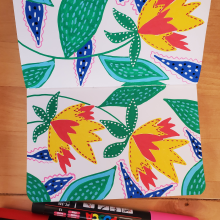 My project for course: Botanical Patterns in a Sketchbook: Conquer the Blank Page. Un proyecto de Ilustración tradicional, Pattern Design, Ilustración botánica y Sketchbook de Ana Karen Dubilet - 11.09.2022