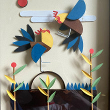 My project for course: 3D Illustration with Paper, Cardboard, and Wood. Traditional illustration, Arts, Crafts, Paper Craft, and DIY project by Estrella Vega - 09.12.2022
