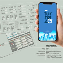 APP “TURNAZO”. Naming, diseño de logo y pautas de color para app.. Un proyecto de Diseño, Diseño gráfico, Naming y Diseño de logotipos de Earles de la O - 05.05.2020